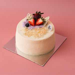 Coconut & Taro Cake