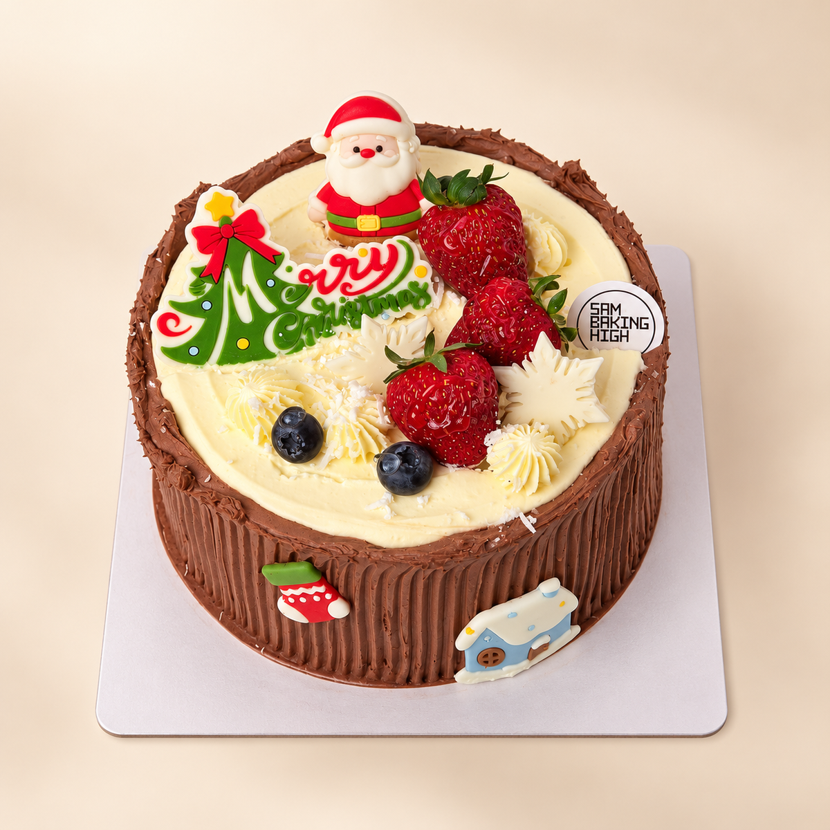Christmas Cake – top festive product view