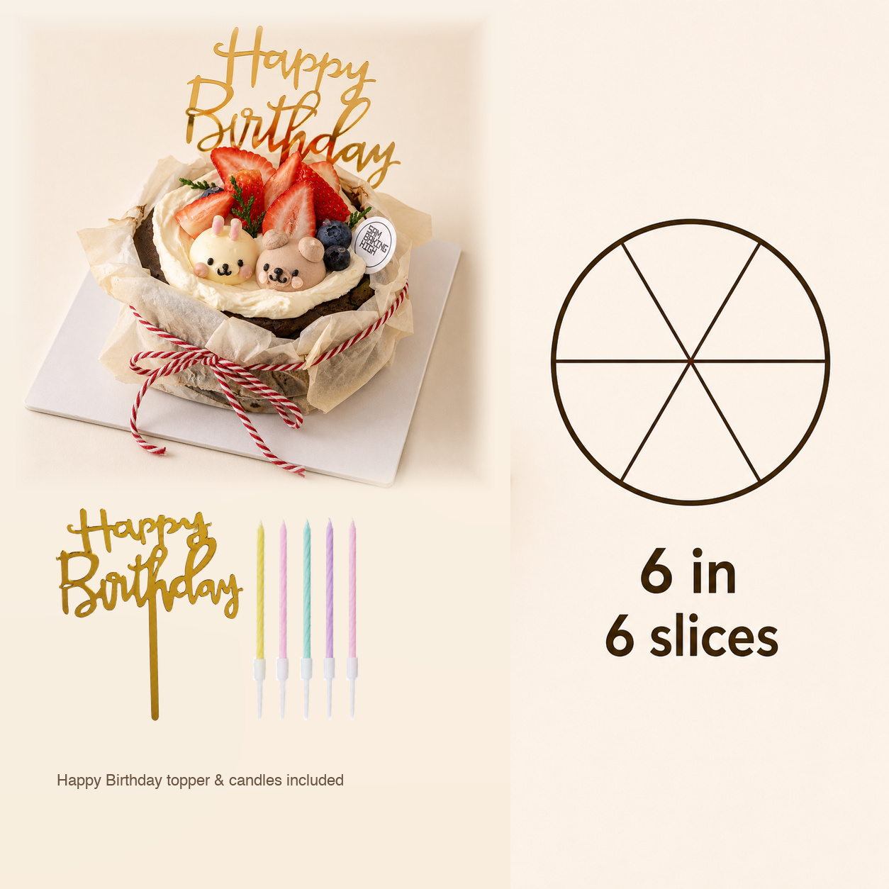 Cutest Cheesecake cake size and serving guide