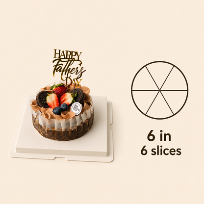 Father's Day Cheesecake cake size and serving guide
