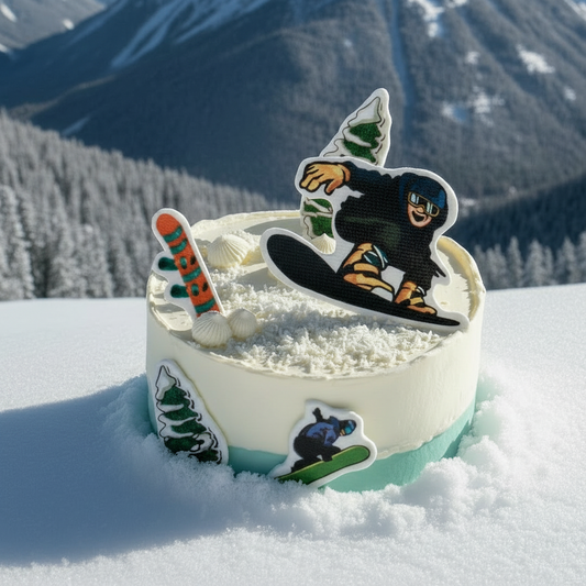 Snow-Skiing Cake