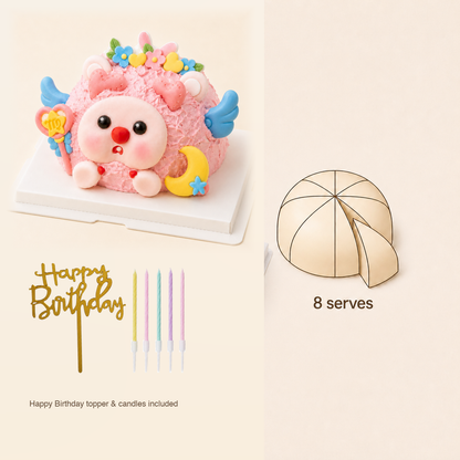 Virgo Birthday Cake cake size and serving guide