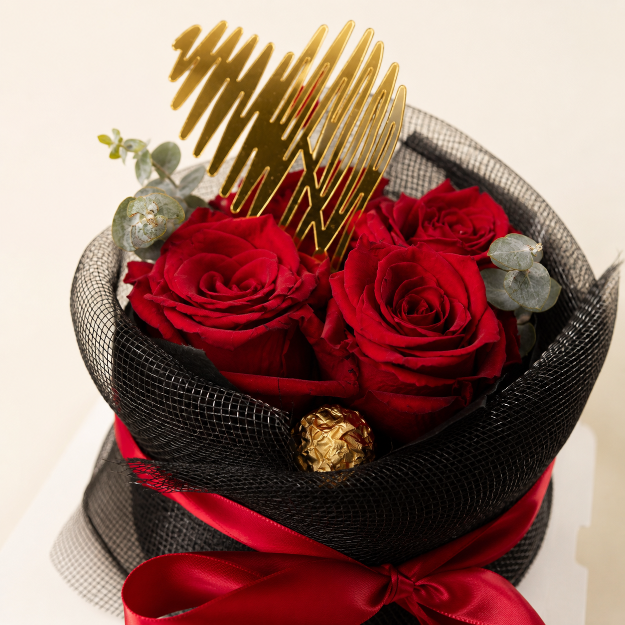 The Valentines Love cake detail close-up